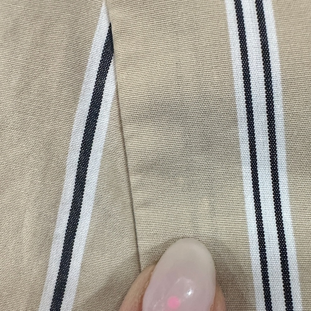 rag & bone Cream and Blue Striped Short-Sleeve Button-Down - Picture 6 of 7